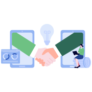Virtual Partnership and Online Handshake
