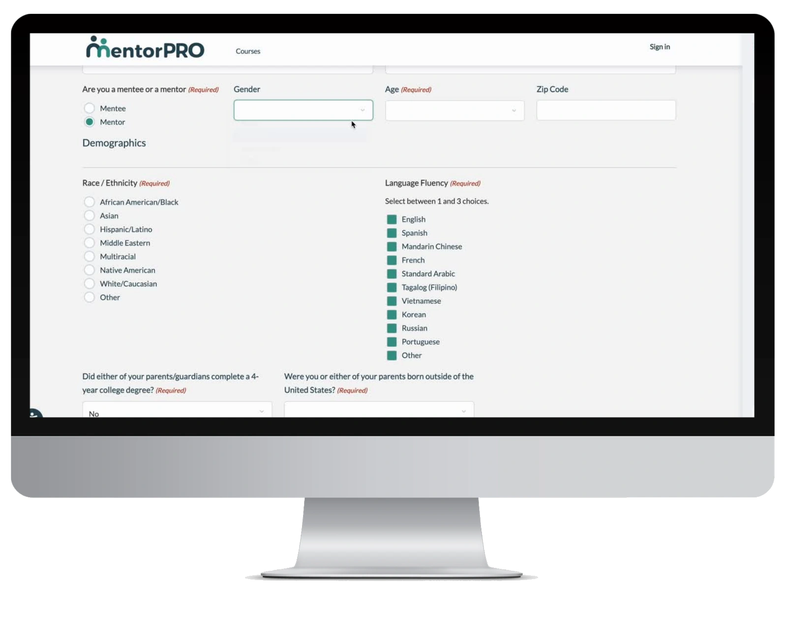MatchPRO matching dashboard